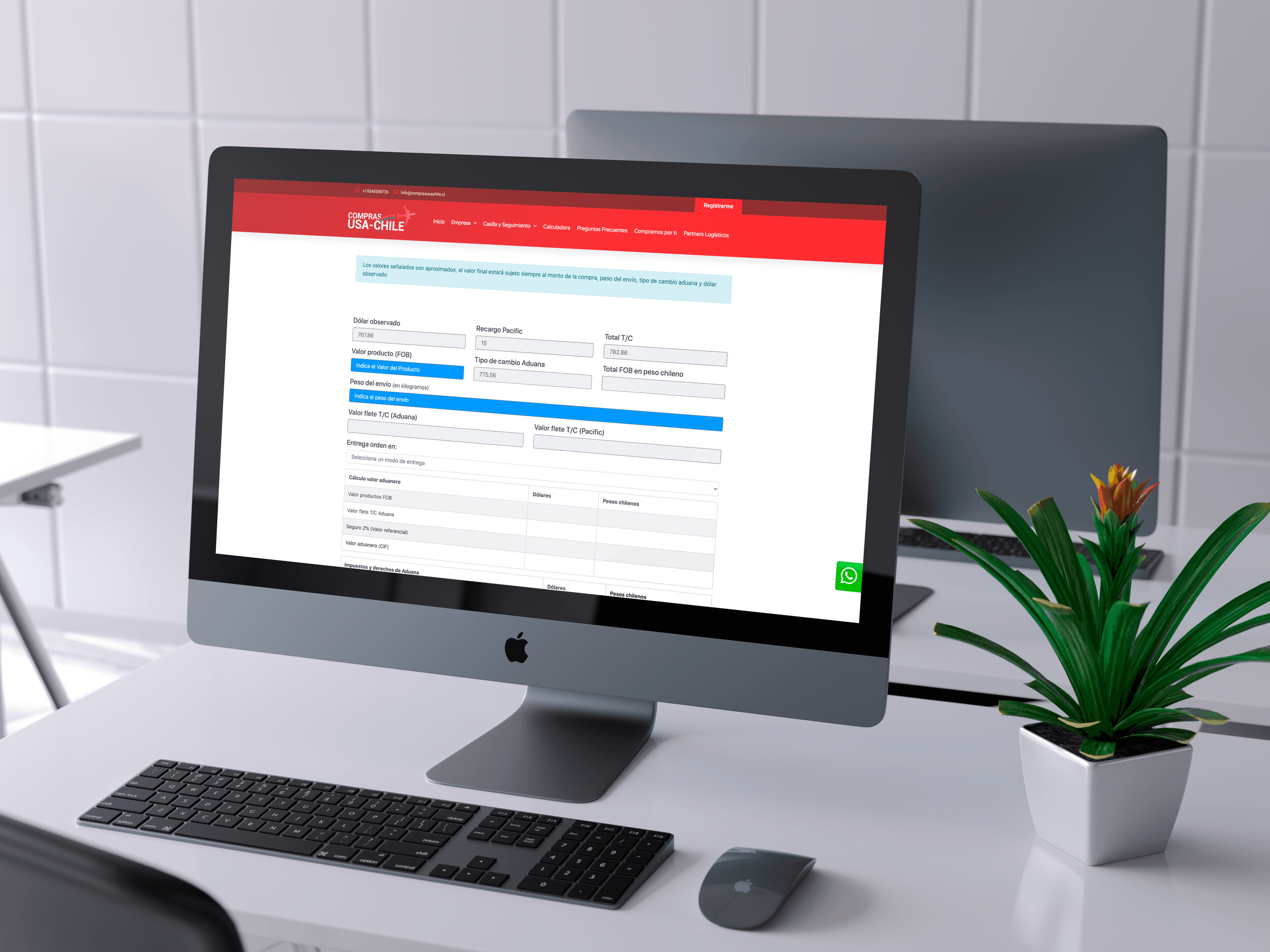 Imagen del proyecto Desarrollo de calculadora de aranceles